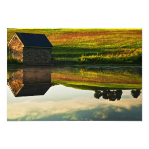 Impression Photo États-Unis, Delaware, Wilmington. Grange en pierre