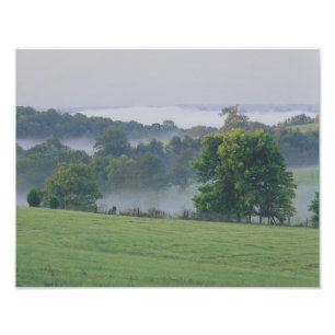 Impression Photo États-Unis, Kentucky. Collines ondulantes du Blueg
