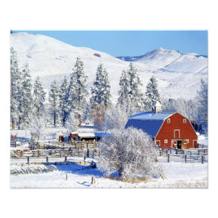Impression Photo États-Unis, Washington, Methow Valley, Granges en