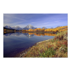 Impression Photo États-Unis, Wyoming, Grand Teton National Park. Mt