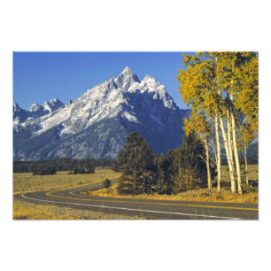 Impression Photo États-Unis, Wyoming, Grand Teton NP. Teton Parkway