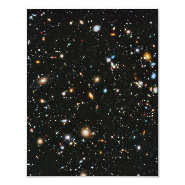 Impression Photo Etoiles dans l'espace - Hubble Ultra Deep Field (Devant)