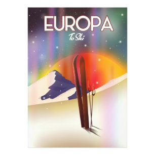 Impression Photo Europa - Lune de Jupiter Space Art.