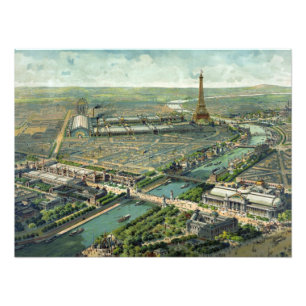 Impression Photo Expo du monde Paris 1900 France