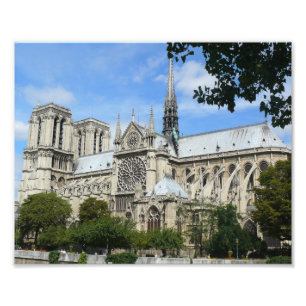 Impression Photo Façade du sud, cathédrale de Notre Dame, Paris,