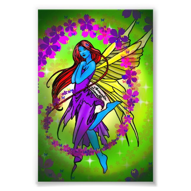 Impression Photo Fada elfa azul (Devant)