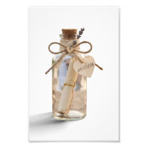 Faire-part de mariage Message dans une bouteille (