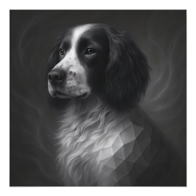 Impression Photo Faithful Soul – Springer Spaniel Geometry (Devant)