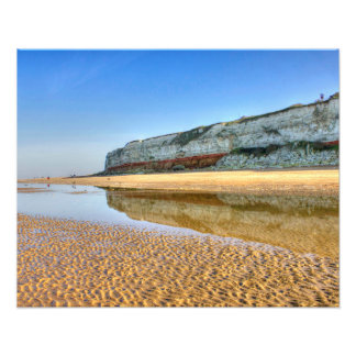 Impression Photo Falaises de Hunstanton reflétées à marée basse, No