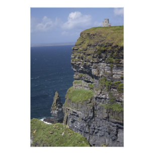Impression Photo Falaises panoramiques de Moher et tour d'O'Brien