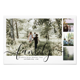 Impression Photo Famille de collage de photos et de textes personna