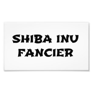 Impression Photo fantaisie de shiba inu