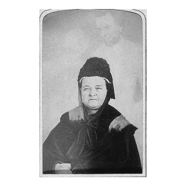 Impression Photo Fantôme d'Abraham Lincoln avec Mary Lincoln 1869 (Devant)