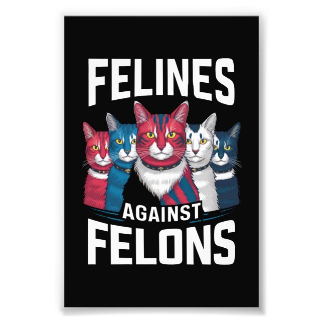 Impression Photo Felines contre Felons (Devant)