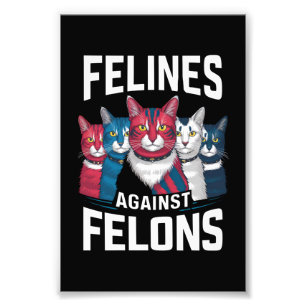 Impression Photo Félins contre les criminels 