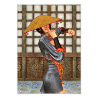Femme de combat asiatique