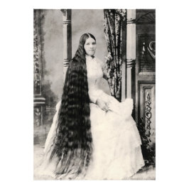 Impression Photo Femme victorienne aux cheveux longs