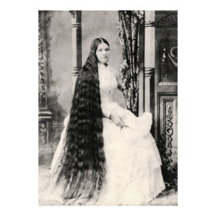 Impression Photo Femme victorienne aux cheveux longs