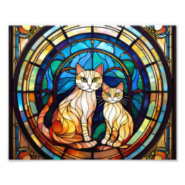 Impression Photo Fenêtre de chat AI