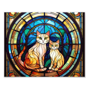 Impression Photo Fenêtre de chat AI