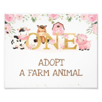 Ferme 1er Anniversaire Adopter un signe animal de