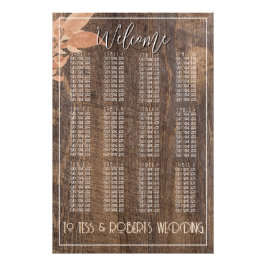 Impression Photo Ferme rustique Boho Woodgrain Élégant Floral
