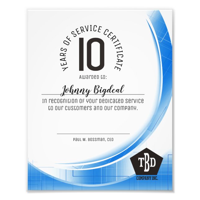 Impression Photo Fête annuelle de l'employé de la vague technologiq (Devant)