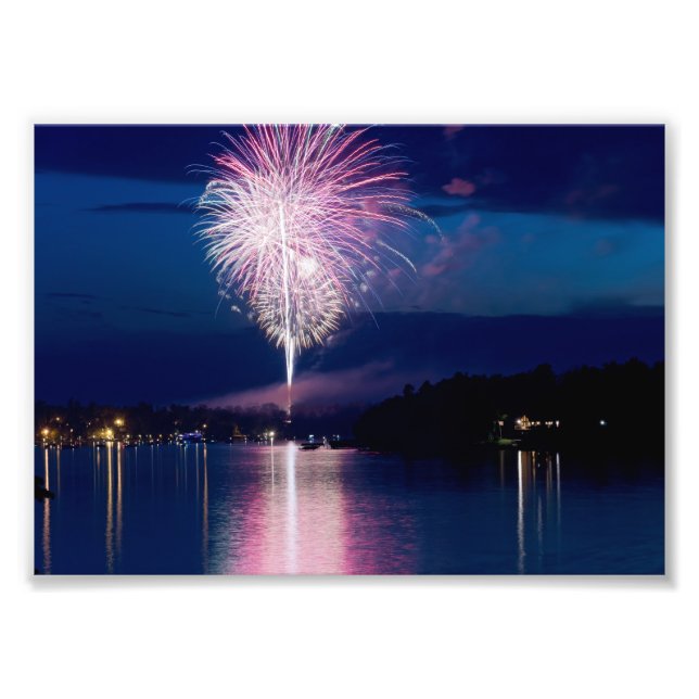 Impression Photo Fête des feux d'artifice sur East Gull Lake (Devant)