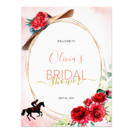 Impression Photo Fête des mariées Derby Panneau de bienvenue