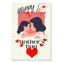 fête des mères heureuse.