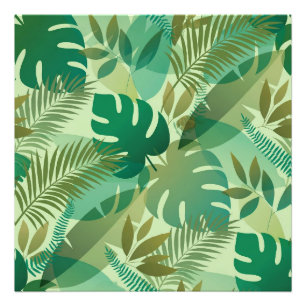 Impression Photo Feuillage Tropical Feuilles Vertes Aériennes