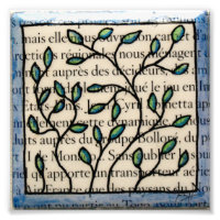 Feuilles sur le texte français