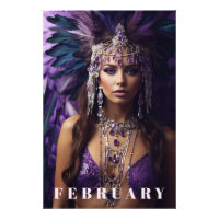 *~* FÉVRIER AP53 Tête AMÉTHYST Boho