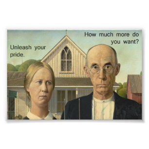 Impression Photo Fierté de Grant Wood