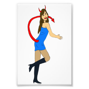 Impression Photo fille diable