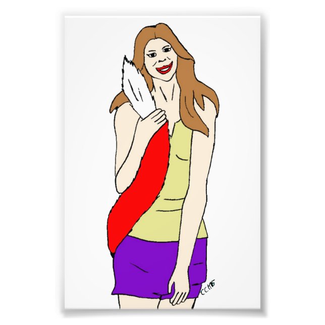 Impression Photo fille foy (Devant)