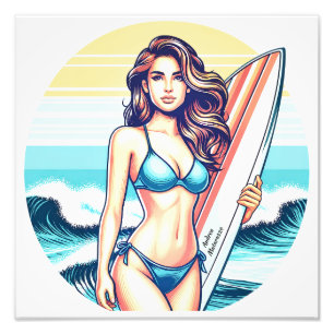 Impression Photo Fille Sport & Surf