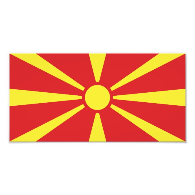 Impression Photo Flag de Macedonia (Devant)