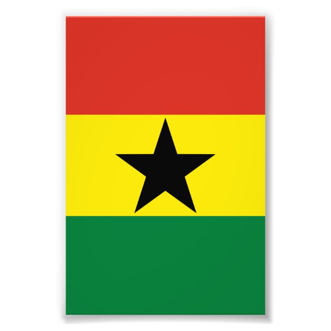 Impression Photo Flag du Ghana (Devant)
