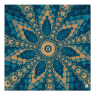 Impression Photo Fleur étoile fractale