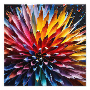 Impression Photo Fleur frappante aux couleurs vives