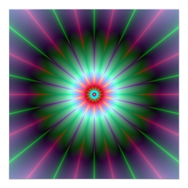 Impression Photo Fleur rayonnante (Devant)