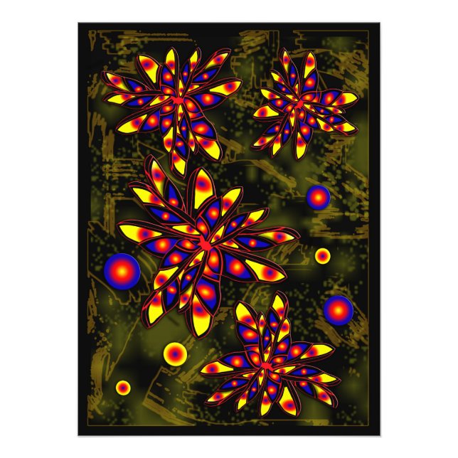 Impression Photo Fleurs Abstraites (Devant)