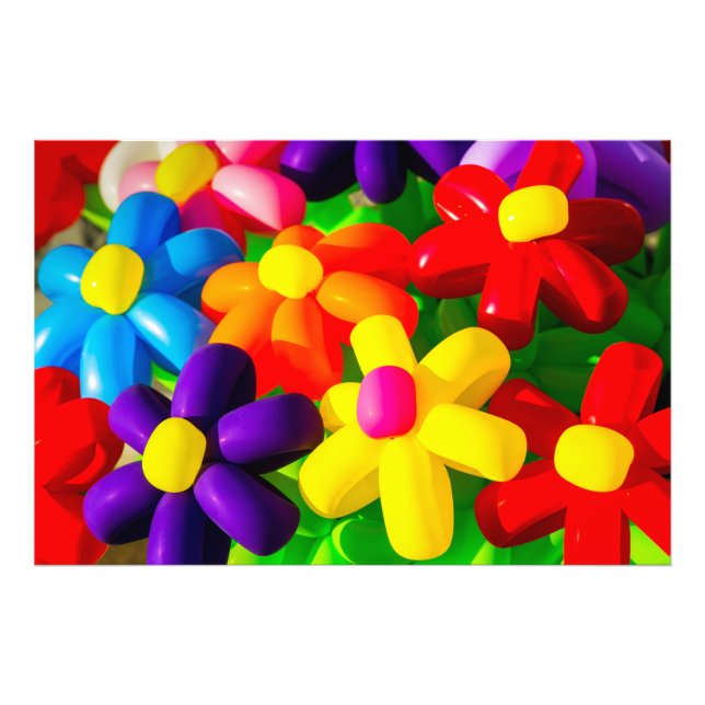 Impression Photo Fleurs de ballons de jouets (Devant)
