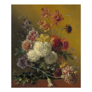 Impression Photo Fleurs de maître hollandais antique Georgius van O