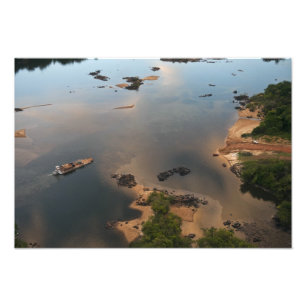 Impression Photo Fleuve Essequibo, plus long fleuve de Guyane, et