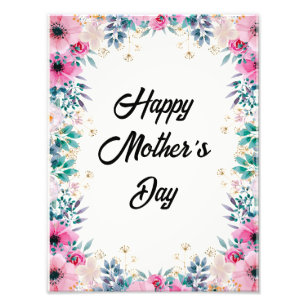 Impression Photo Floral Happy Mother's Day 2024 CADEAU