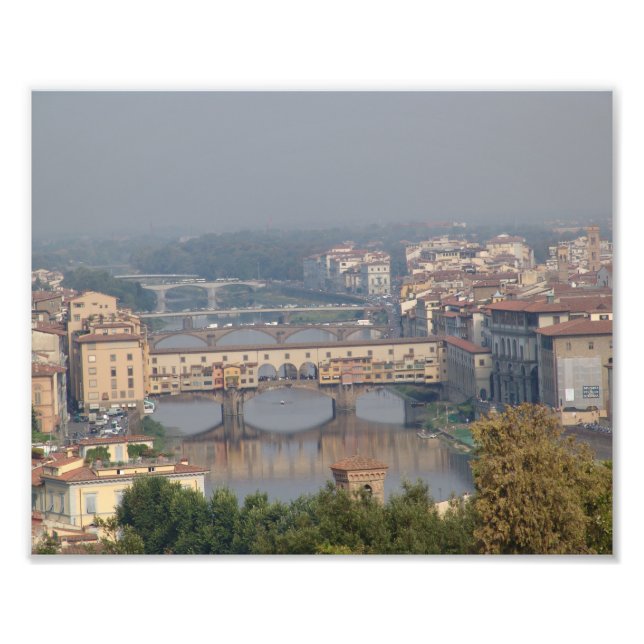 Impression Photo Florence Italie, Ponte Vecchio (Devant)