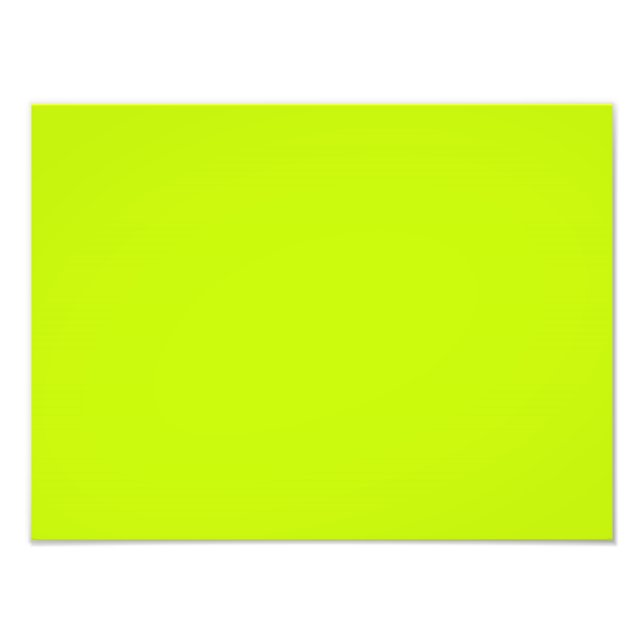 Impression Photo Fluorescent Lime Vert Néon Jaune Personnalisé (Devant)