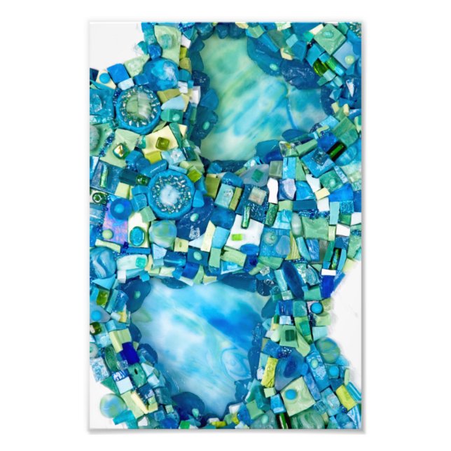 Impression Photo Flux de vie Mosaïque de médias mixtes (Devant)